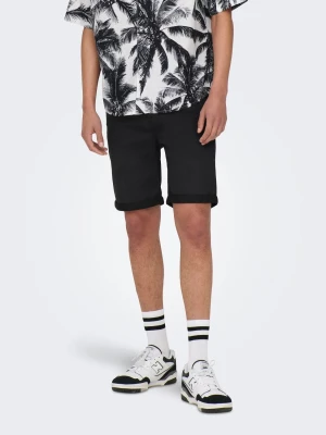 Only and Sons Miesten Shortsit PLY LIFE REG BLK JOG Musta