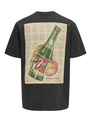 Only and Sons miesten t-paita, 7UP RLX SS TEE Musta