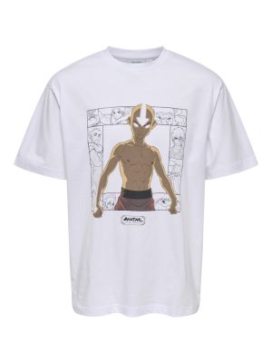 Only and Sons miesten t-paita, AVATAR RLX SS TEE Valkoinen
