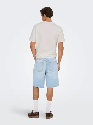 Only and Sons miesten t-paita, K KIAN REG SEERSUCKER SS TEE Cloud Dancer