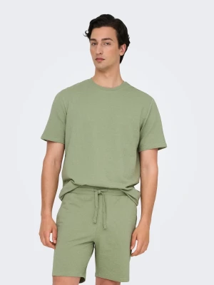 Only and Sons miesten t-paita, K KIAN REG SEERSUCKER SS TEE Seagrass
