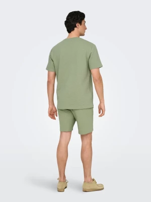 Only and Sons miesten t-paita, K KIAN REG SEERSUCKER SS TEE Seagrass