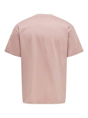 Only and Sons, Miesten T-Paita, Onsfred Rls Ss Tee Noos Pinkki