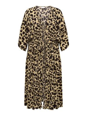 ONLY CARMAKOMA naisten kimono, CARBRUNO LIFE 3/4 MIDI KIMONO Ruskea Kuosi