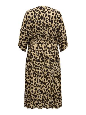 ONLY CARMAKOMA naisten kimono, CARBRUNO LIFE 3/4 MIDI KIMONO Ruskea Kuosi
