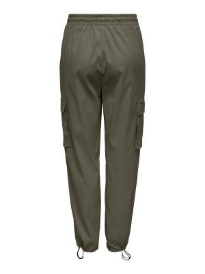 Only housut, ONLCASHI CARGO PANT WVN Armeijanvihreä
