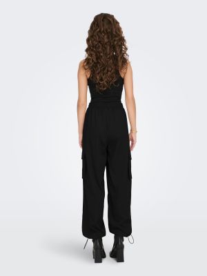 Only housut, ONLCASHI CARGO PANT WVN Musta