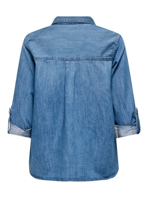 Only naisten farkkupaita, ONLYASMIN SHIRT L/S DNM AKM Sininen, Indigo