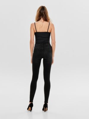 Only Naisten Farkut, Blush Hw Button Sk Ankle Musta