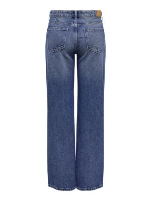 Only naisten farkut, ONLCARLA MID WIDE PIM267 Indigo