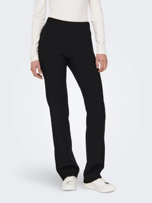 Only naisten housut, ONLCLEVER LIFE WIDE BAND LONG PANT Musta