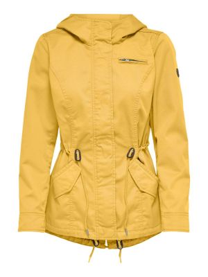 Only, Naisten Kevättakki, Lorca Canvas Parka  Keltainen