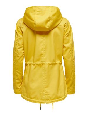 Only, Naisten Kevättakki, Lorca Canvas Parka  Keltainen