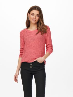 Only Naisten  Neule, Geena Xo L/S Pullover Koralli