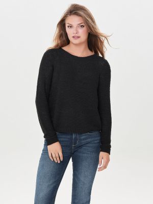 Only Naisten  Neule, Geena Xo L/S Pullover Musta