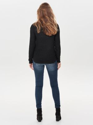 Only Naisten  Neule, Geena Xo L/S Pullover Musta