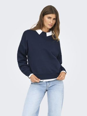 Only naisten svetari, ONLDAZE LS CREW NECK Tummansininen