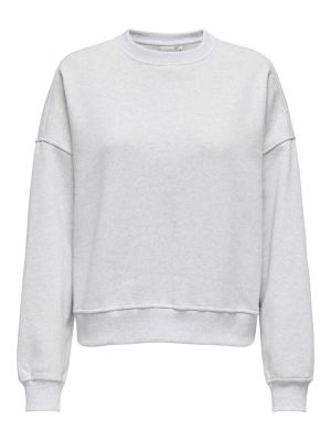 Only naisten svetari, ONLDAZE LS CREW NECK Vaaleanharmaa