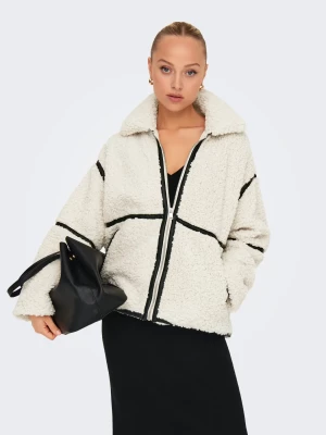 Only naisten teddytakki, ONLPARIS TEDDY JACKET LIFE Valkoinen