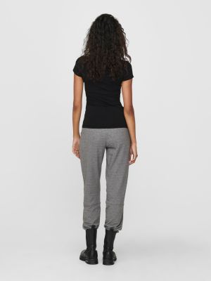 Only t-paita, ONLLIVE LOVE SS O-NECK TOP Musta