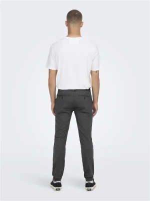 Only and Sons Miesten Chinot MARK TAP HERRINGBONE NOS Musta