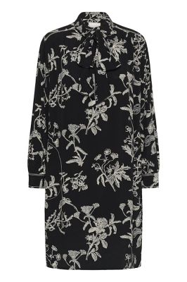 Part Two naisten mekko, SANESPW DR Black Botanical Prin