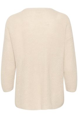 Part Two Naisten Neule, ETRONA PULLOVER Natural Pellava