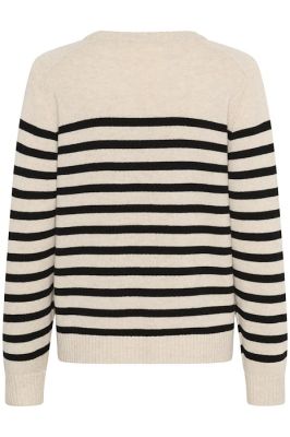 Part Two naisten neule, NIAKAPW PU Black Stripe