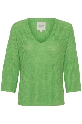 Part Two Naisten Neulepusero NETRONA PULLOVER Vihreä