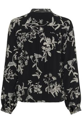 Part Two naisten pusero, SHIROMAPW BL Black Botanical Prin