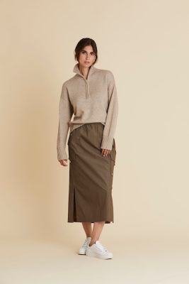 Philosophy Blues Original Naisten Hame, SYLVESTER SKIRT Khaki