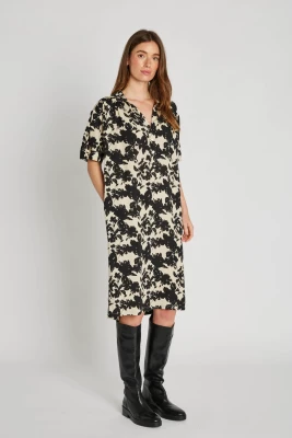 Philosophy Blues Original naisten mekko, MINT DRESS Mustavalkoinen