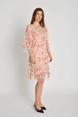 Philosophy Blues Original naisten mekko, POPPY DRESS Vaaleanpunainen Kuosi