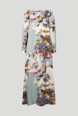 Philosophy Blues Original naisten mekko, VISKO BABELON DRESS Harmaa Kuosillinen