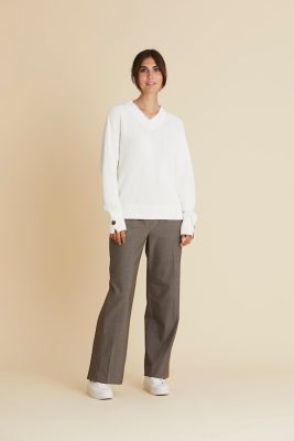 Philosophy Blues Original Naisten Neule, HERMILLA KNIT SWEATER Valkoinen