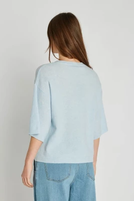 Philosophy Blues Original naisten neulepusero, MONTERO KINT SWEATER Vaaleansininen