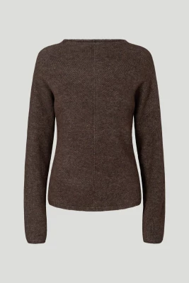 Philosophy Blues Original naisten neulepusero, TORNA KNIT Tummanruskea