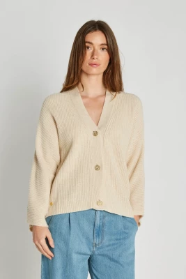 Philosophy Blues Original naisten neuletakki, IDEA KNIT SWEATER Luonnonvalkoinen