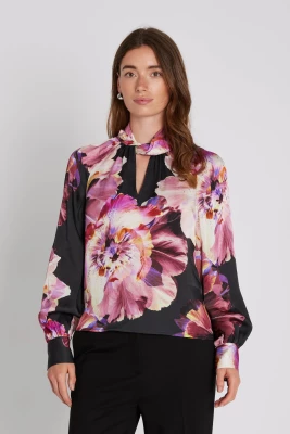 Philosophy Blues Original naisten pusero, VISKO SORIN BLOUSE Kuosi, Punainen