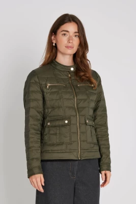 Philosophy Blues Original naisten takki, PUFFY LUCY DOWN JACKET Armeijanvihreä