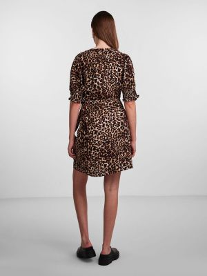 Pieces mekko, PCTALA 2/4 WRAP DRESS Ruskea Kuosi