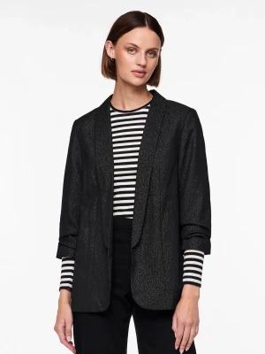 Pieces naisten bleiseri, PCBOSELLA 3/4 GLITTER BLAZER  Black Silver