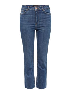 Pieces Naisten Farkut PCDelly Straight HW CR MB184 NOOS Indigo
