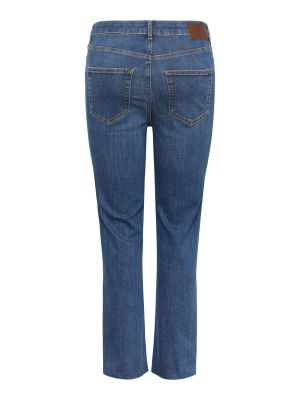 Pieces Naisten Farkut PCDelly Straight HW CR MB184 NOOS Indigo