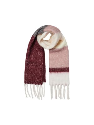 Pieces Naisten Huivi, PCBEA LONG SCARF NOOS Viininpunainen Kuosi
