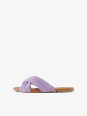 Pieces Naisten Sandaalit PCVIOLA SUEDE SANDAL Liila