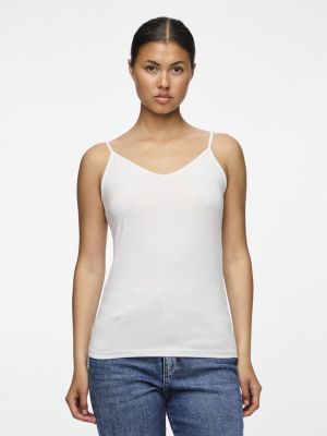 Pieces toppi, PCSIRENE SINGLET  Bright White