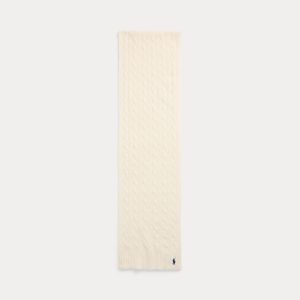 Polo Ralph Lauren huivi, WL CSHMR CSF-SCARF-OBLONG Luonnonvalkoinen