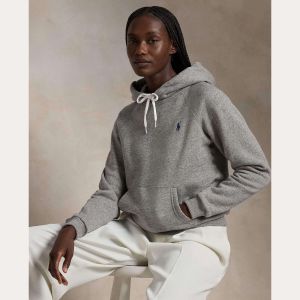 Polo Ralph Lauren huppari, LONG SLEEVE SWEATSHIRT Vaaleanharmaa