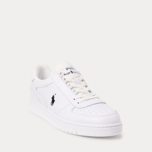 Polo Ralph Lauren kengät, CRT SNEAKER LOW TOP LACE Valkoinen